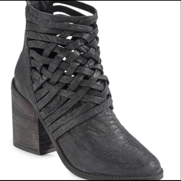 Free People Shoes - Free People Woven Leather Bootie
